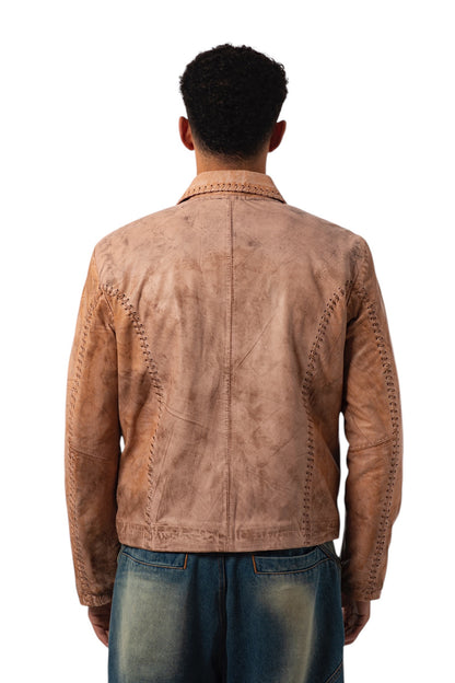 Veste en cuir de veau « Creepers »