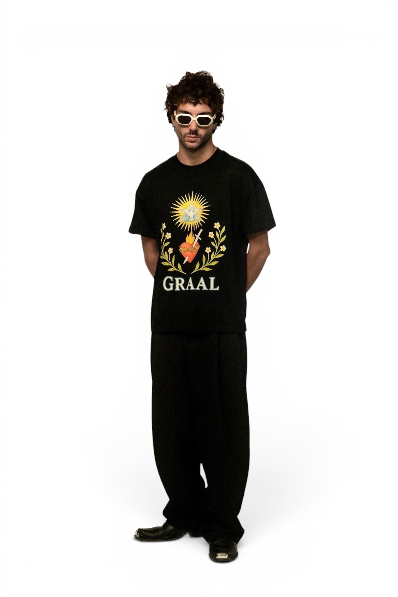 Graal « Angel Heart » Black T-shirt