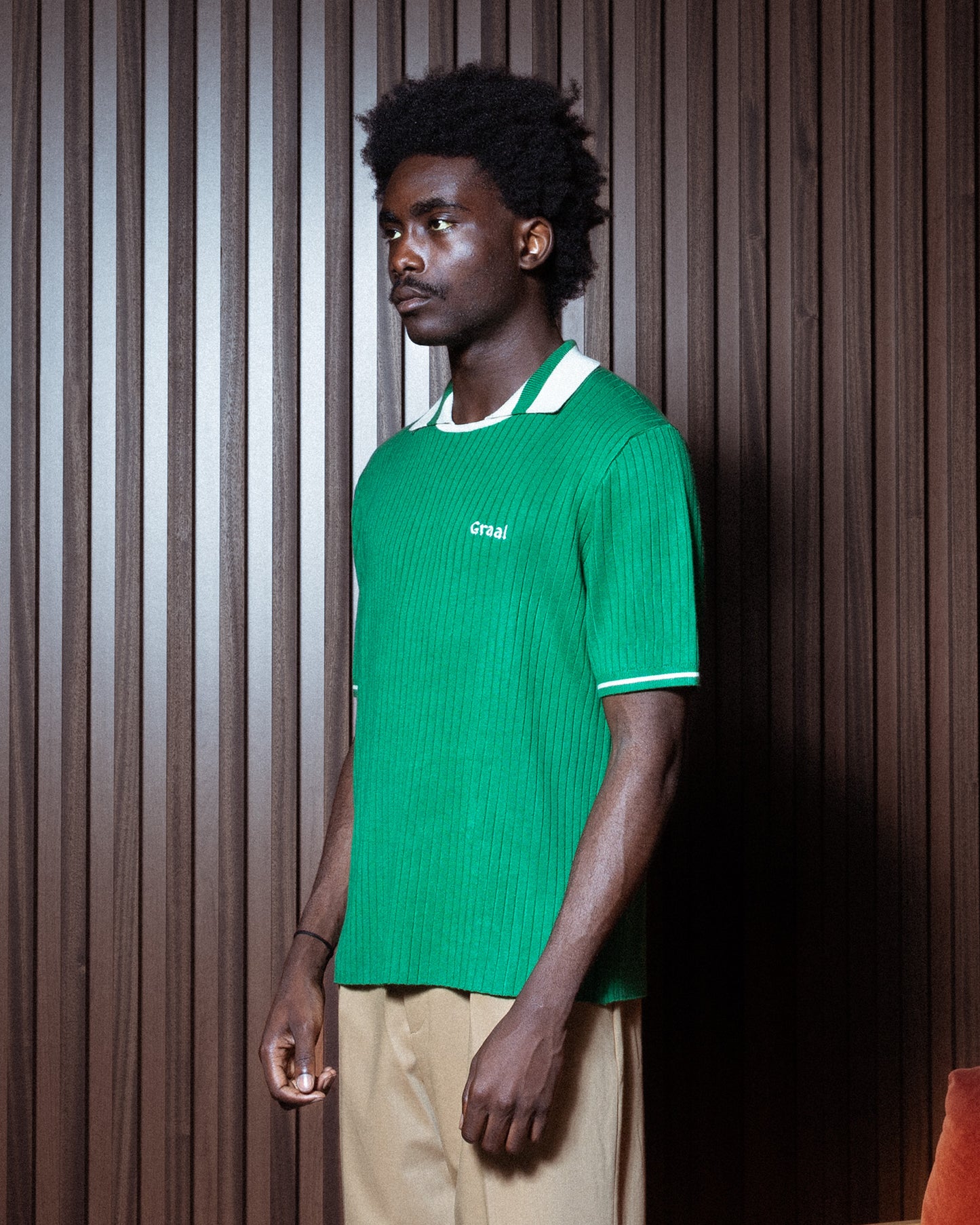 Green « Jersey » knit Polo Graal