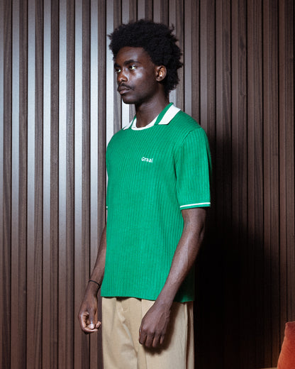 Green « Jersey » knit Polo Graal