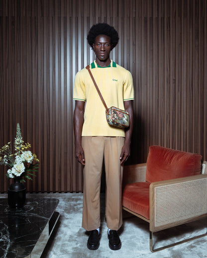 Yellow « Jersey » Knit Polo Graal