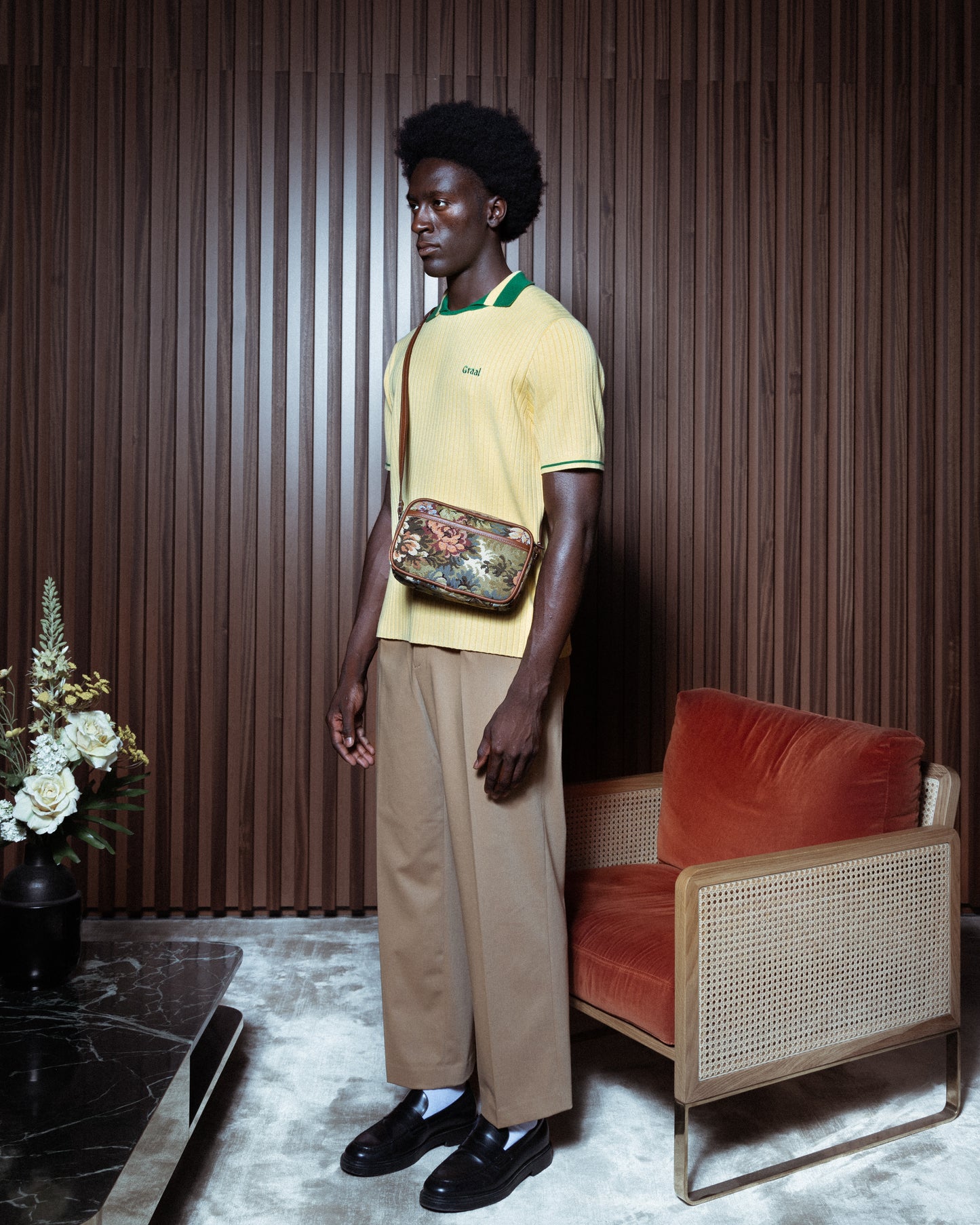 Yellow « Jersey » Knit Polo Graal