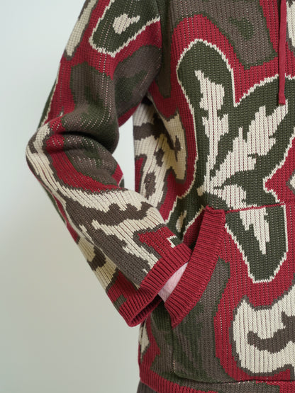 "Lys" Knit zip hoodie Graal